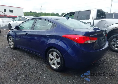 2013 Hyundai Elantra Gls from USA, damaged, VIN 5NPDH4AE9DH307204